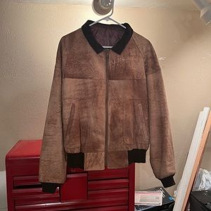 Vintage 1960s suede bomber jacket